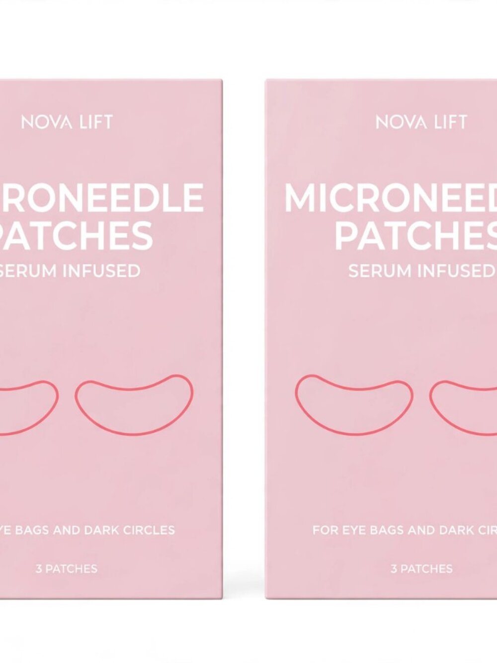 NOVALIFT Microneedle Patches Serum Infused — Set of 2 Boxes (6 Patches)